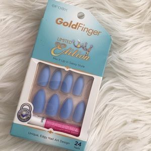 Baby blue Press on nails